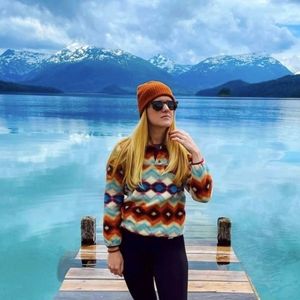 Rare Patagonia Synchilla Snap-T Fleece Pullover Timber Twist & Cinder Red